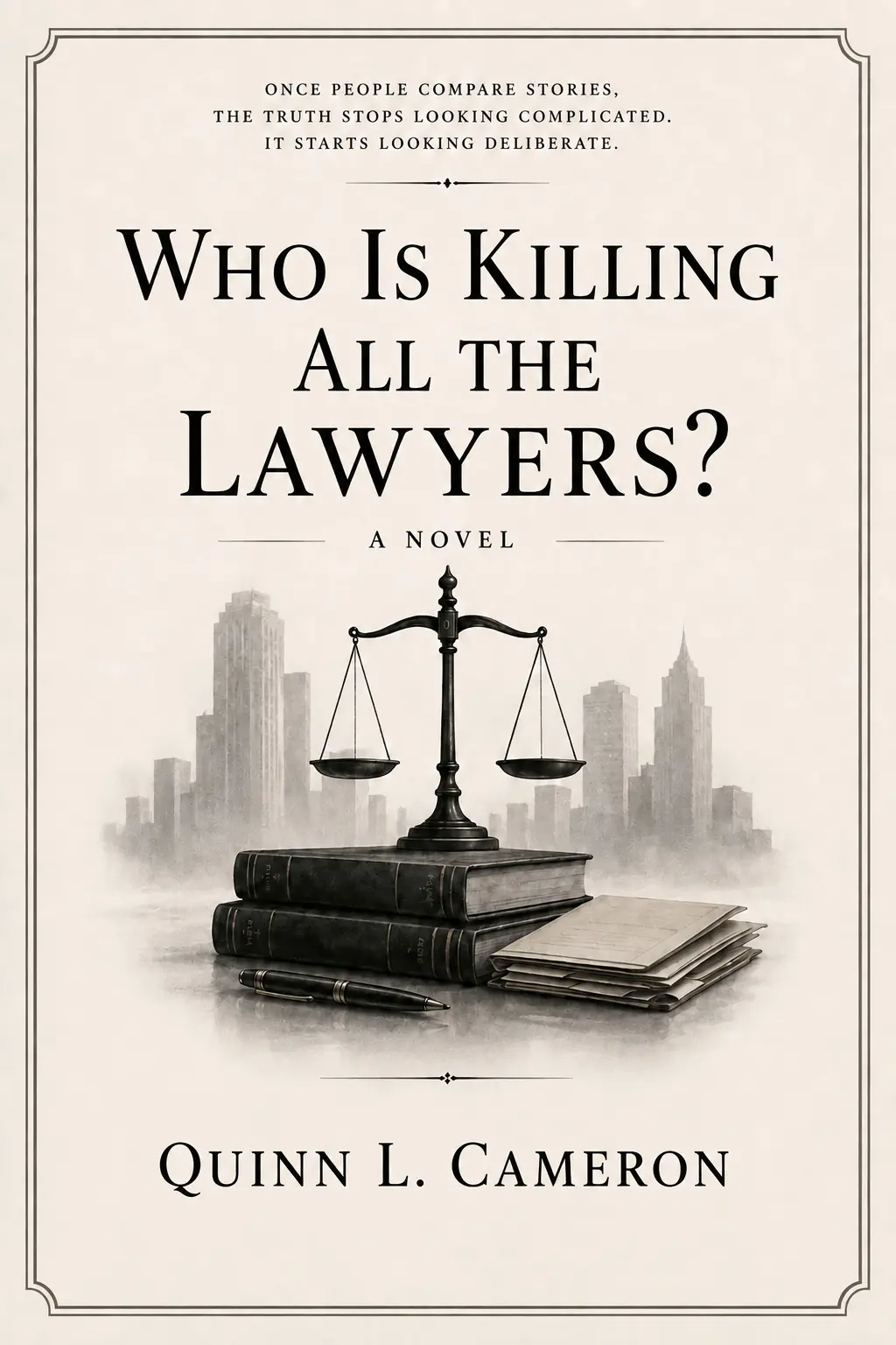 Cover of Who Is Killing All the Lawyers? by Quinn L. Cameron and Rev. Dr. Sue Perry